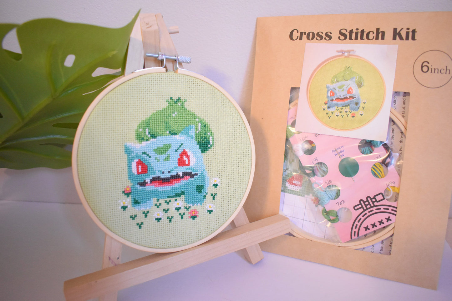 Bulbasaur Pokemon Cross Stitch Kit