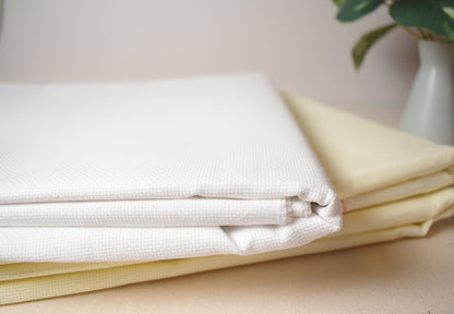 16 Count Cross Stitch Fabric, 16 Ct Aida Cloth, High Quality 16CT embroidery fabric, 16ct White Aida, Cream Aida Cloth