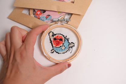 Taiko Drum Mini Cross Stitch Kit