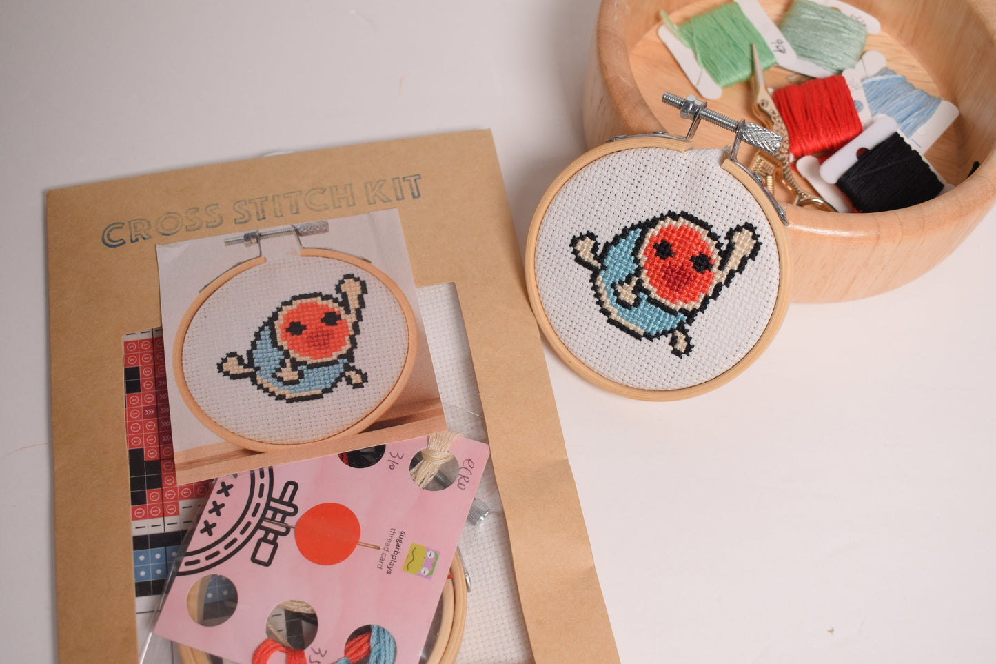 Taiko Drum Mini Cross Stitch Kit