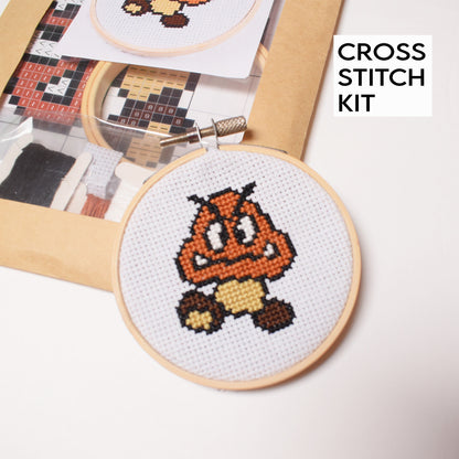 Super Mario Goomba Mini Cross Stitch Kit