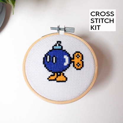 Bob-omb Mini Cross Stitch Kit