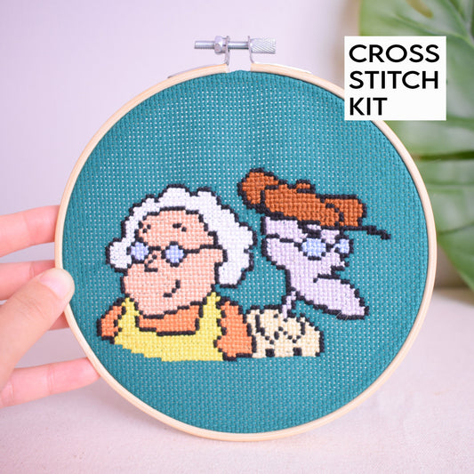 Courage the cowardly dog Beginner DIY Cross stitch Kit