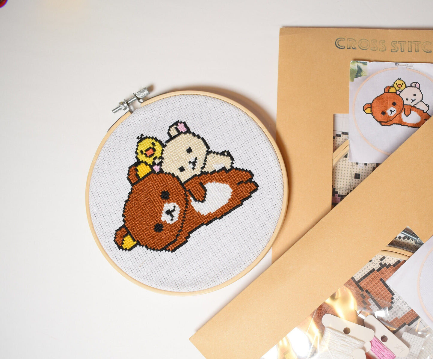 Rilakkuma Beginner Cross Stitch Kit