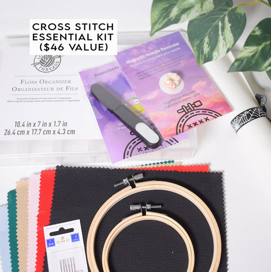 Cross Stitch Essential Kit, Crafter value set, A gift set for stitchers,