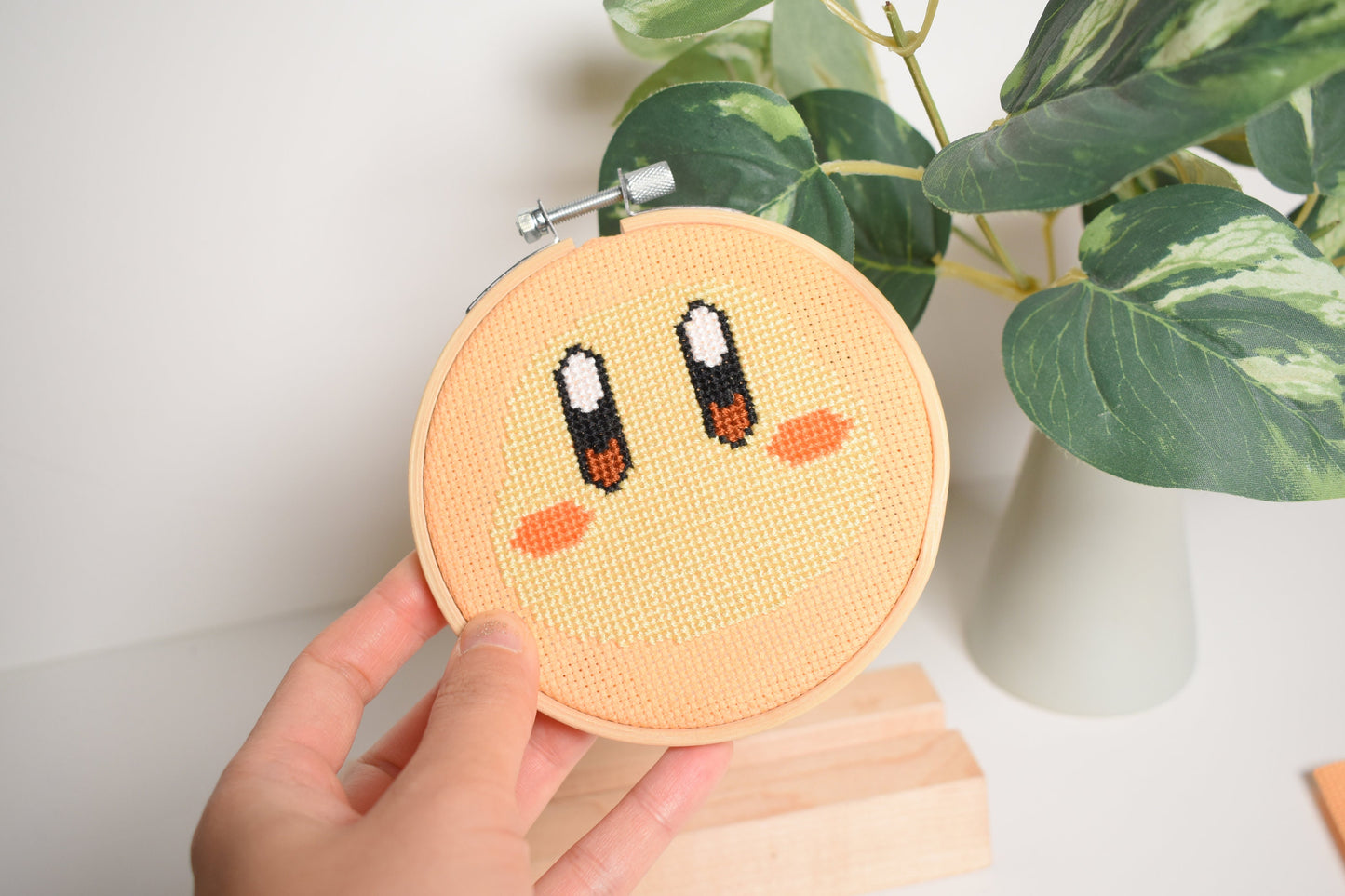 Kirby Cross Stitch, Waddle Dee Cross Stitch Kits (Double Pack) - DIY Beginner friendly Fun kits- Kirby gifts
