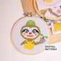 Leif Animal Crossing Cross Stitch Digital Pattern, Leif ACNH Craft PDF Digital download