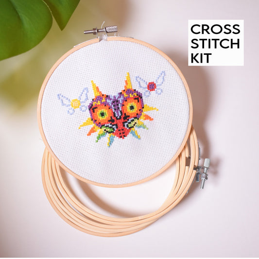 Legend Zelda Majora's Mask DIY Cross Stitch Kit