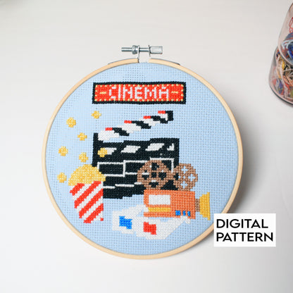 Movie Cross Stitch Digital Pattern for Instant Download (6inch size pattern)