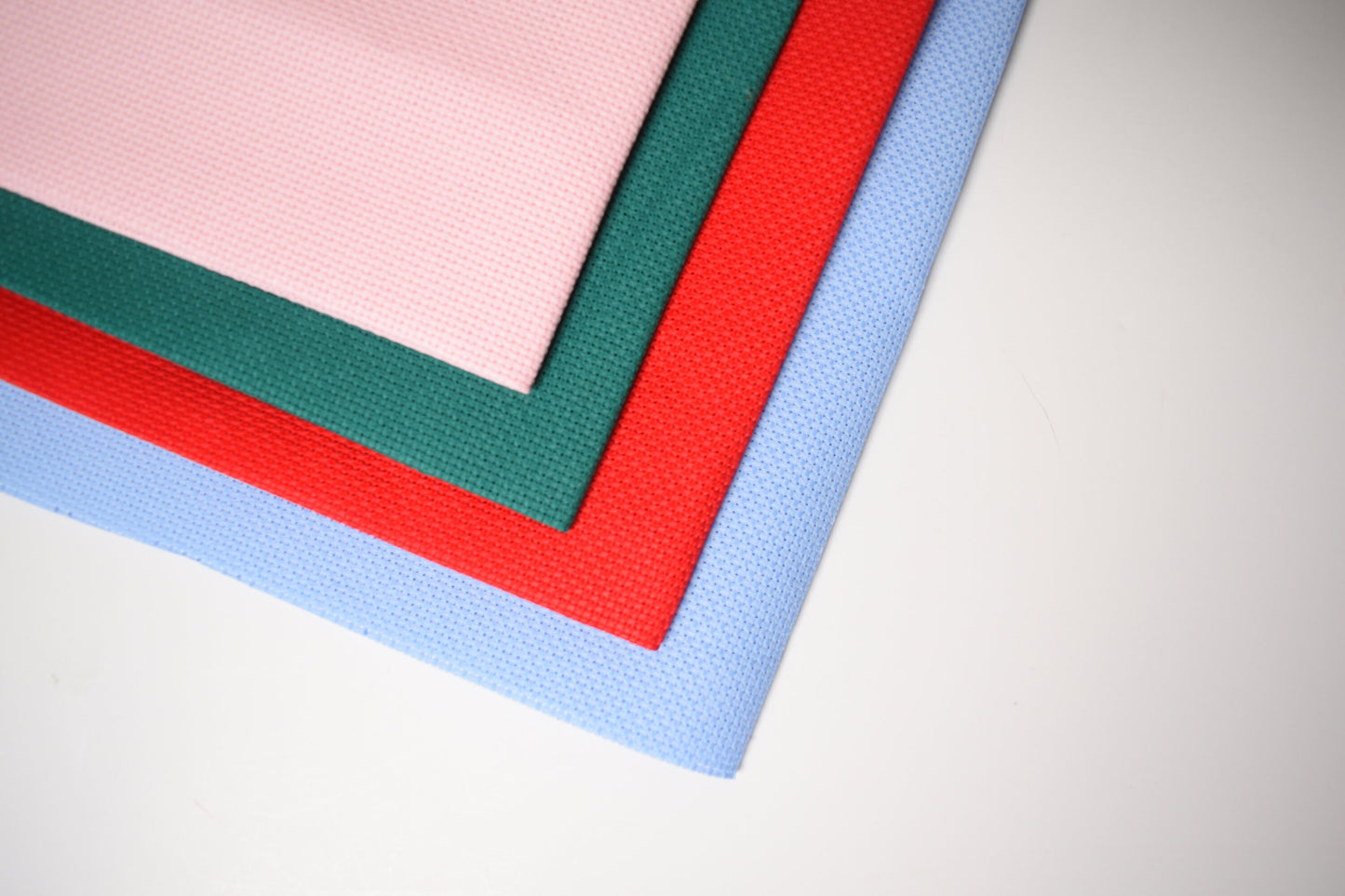 14ct Cross Stitch fabric - 14 count Aida Cloth-Color Aida Fabric (Blue aida, Red aida, Pink aida, Green aida)