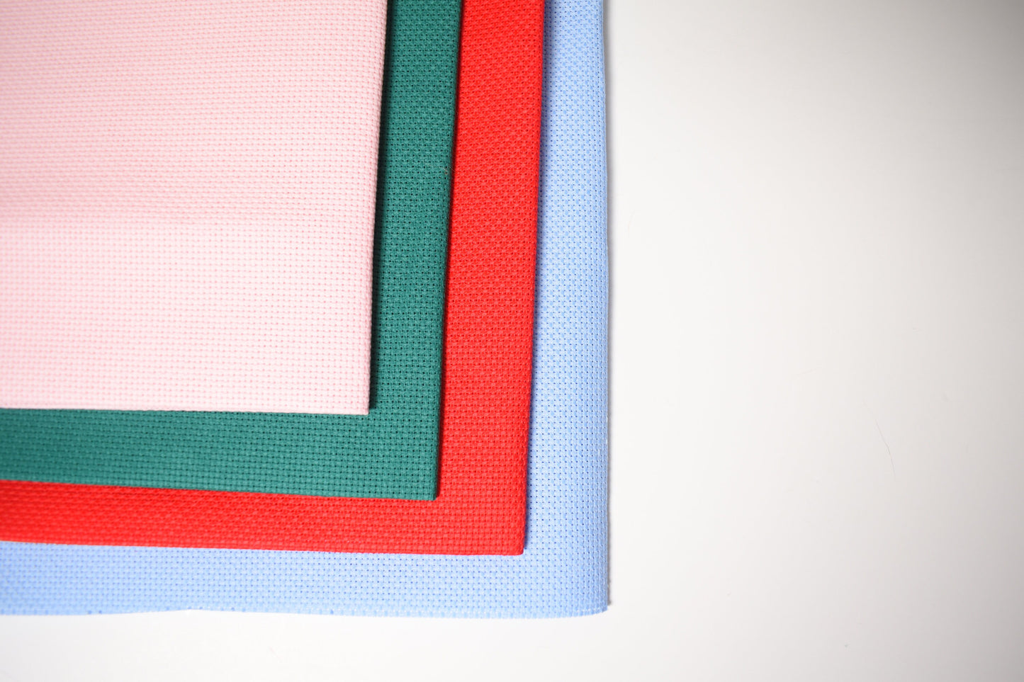 14ct Cross Stitch fabric - 14 count Aida Cloth-Color Aida Fabric (Blue aida, Red aida, Pink aida, Green aida)