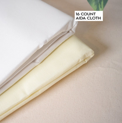 16 Count Cross Stitch Fabric, 16 Ct Aida Cloth, High Quality 16CT embroidery fabric, 16ct White Aida, Cream Aida Cloth