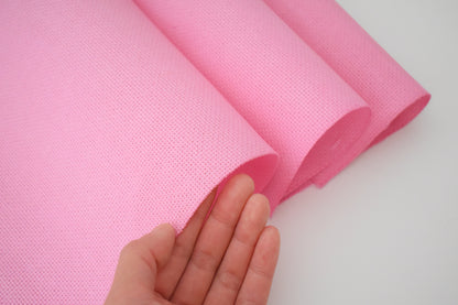 14 count Pink Aida Cloth, Hand dyed Cross Stitch Fabric, 14CT pink embroidery fabric, Flamingo Pink