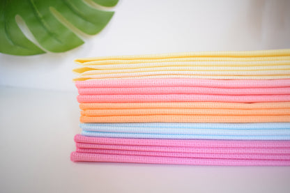 14 count Lemon yellow Aida Cloth, Hand dyed Cross Stitch Fabric, 14CT Pastel Yellow embroidery fabric. Each piece is 15"x17"