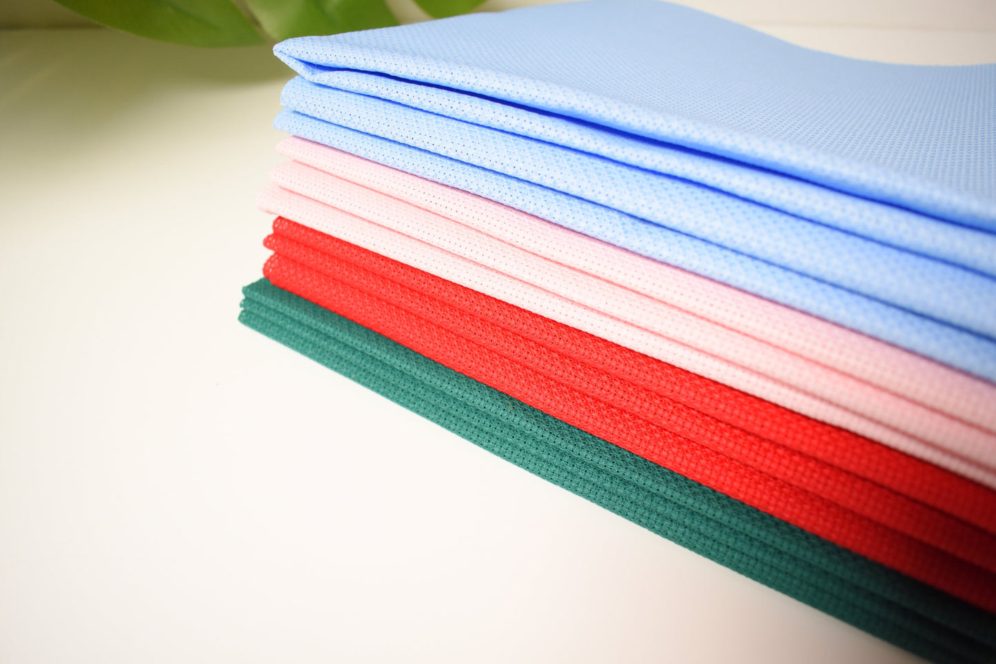 14ct Cross Stitch fabric - 14 count Aida Cloth-Color Aida Fabric (Blue aida, Red aida, Pink aida, Green aida)