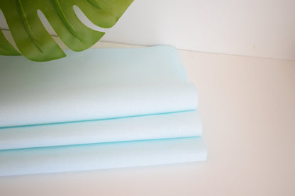 14 count Ice blue Aida Cloth, Hand dyed Cross Stitch Fabric, 14CT Ice blue embroidery fabric, Pacific blue, light blue, 15inch by 17 inch