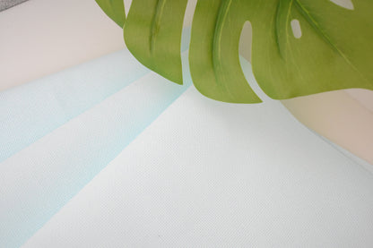 14 count Ice blue Aida Cloth, Hand dyed Cross Stitch Fabric, 14CT Ice blue embroidery fabric, Pacific blue, light blue, 15inch by 17 inch