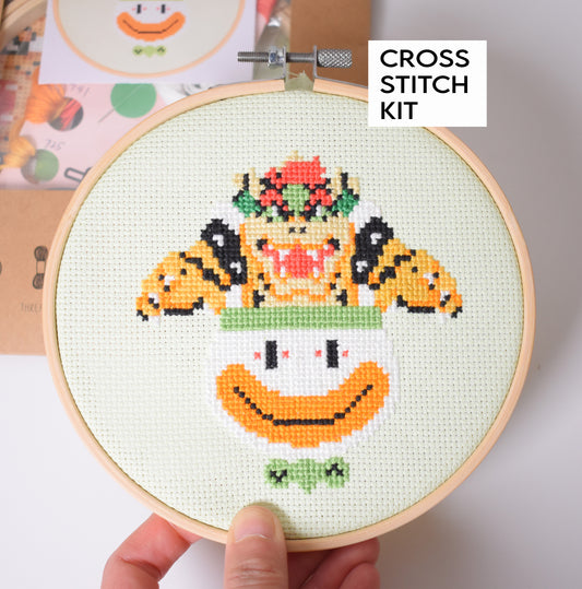 Bowser Cross Stitch Kit