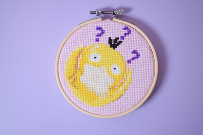 Pokemon Psyduck Cross Stitch Pattern, Psyduck Pattern digital download, Pokémon Embroidery Pattern, Pokémon gifts