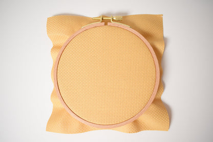 14 Count Mustard Yellow Aida Cloth, Yellow Cross Stitch Fabric, Gold color Aida Cloth, 14ct Aida cross stitch cloth