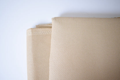 14 Count Tan/Beige Aida Cloth, Sand Color Stitch Fabric, Oat Color Aida Cloth, 14ct Beige Cotton Aida