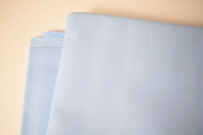 14 Count Blue Aida Cloth, Light blue, Sky blue, Baby Blue, Pastel Blue, Lugana blue Cross Stitch Fabric, cotton aida fabric by yard in blue
