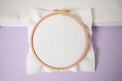 18ct White Aida Cloth, 18 count White Color Stitch Fabric, White cotton aida fabric, fabric by yard