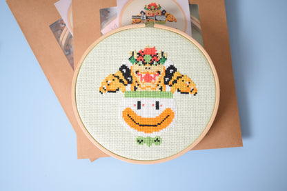 Bowser Cross Stitch Kit