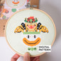 Bowser Cross Stitch Pattern, DIY Embroidery Pattern, Digital Pattern, Super Mario pattern