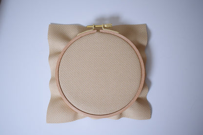 14 Count Tan/Beige Aida Cloth, Sand Color Stitch Fabric, Oat Color Aida Cloth, 14ct Beige Cotton Aida