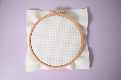 18ct White Aida Cloth, 18 count White Color Stitch Fabric, White cotton aida fabric, fabric by yard