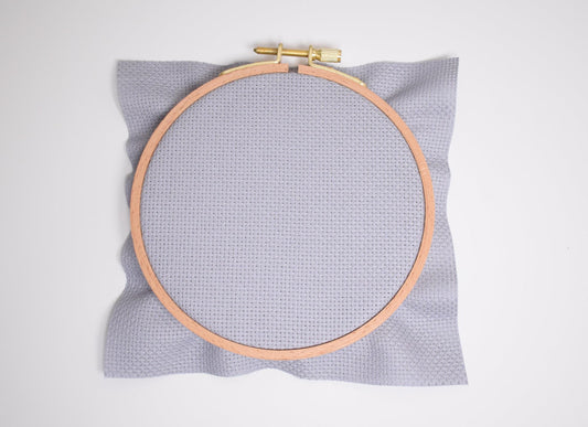 14 Count Gray Aida Cloth, Grey Cross Stitch Fabric, Iron Gray Aida Cloth, 14ct Cotton Color Fabric