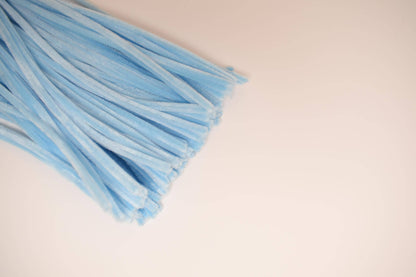 Colorful pipe cleaners, bulk fuzzy DIY craft sticks, diy decorations floral wires, Pastel color, purple, pink, blue, yellow, 100pc 12inch