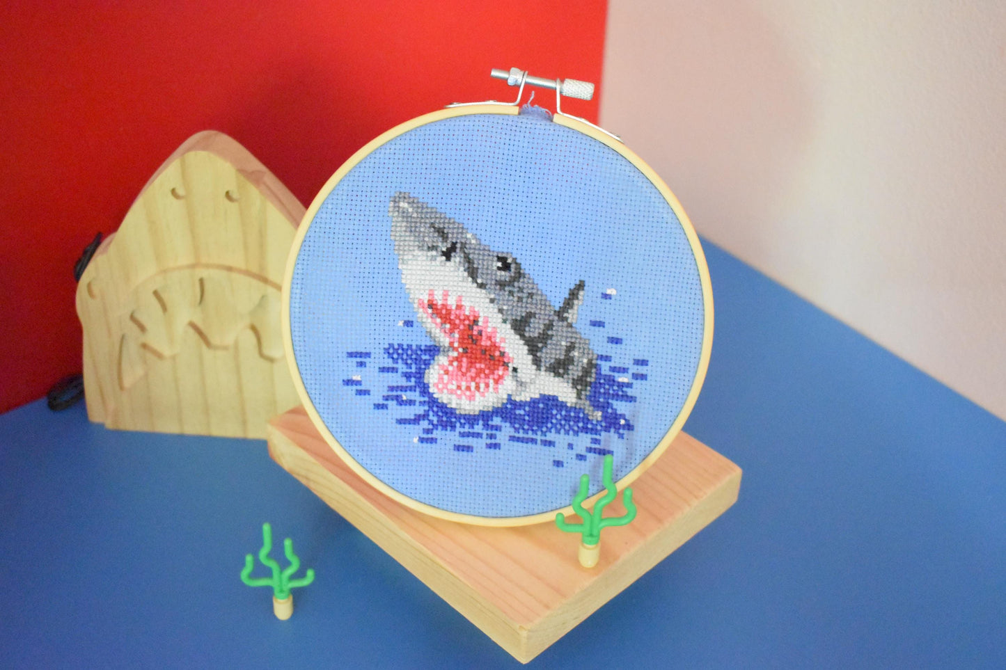 Shark Beginner Friendly Cross Stitch Kit